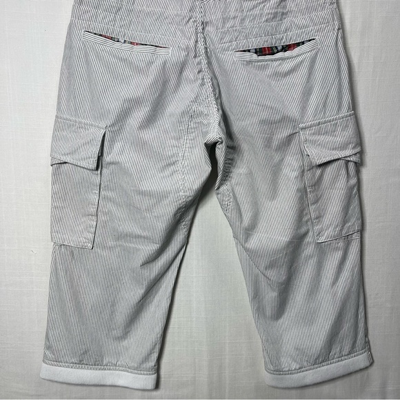 DR&N Do Rego & Novoa Cargo Capri Striped Pants Shorts Men's Size 30 - Picture 6 of 12